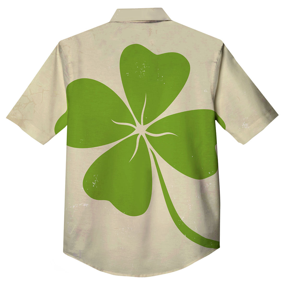 Four Leaf Clovers Irish Print Button Up Shirt-grizzshop
