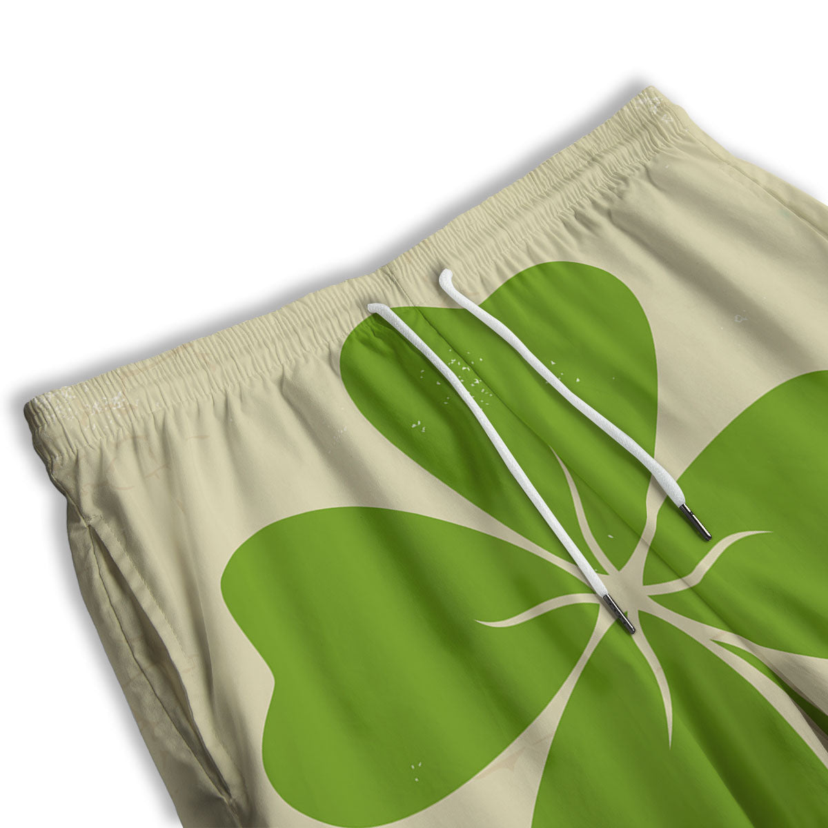 Four Leaf Clovers Irish Print Men's Athletic Shorts