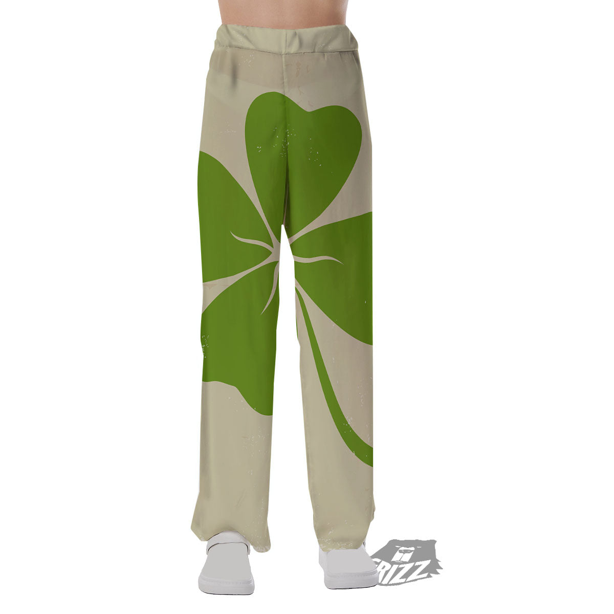 Four Leaf Clovers Irish Print Pajama Pants-grizzshop