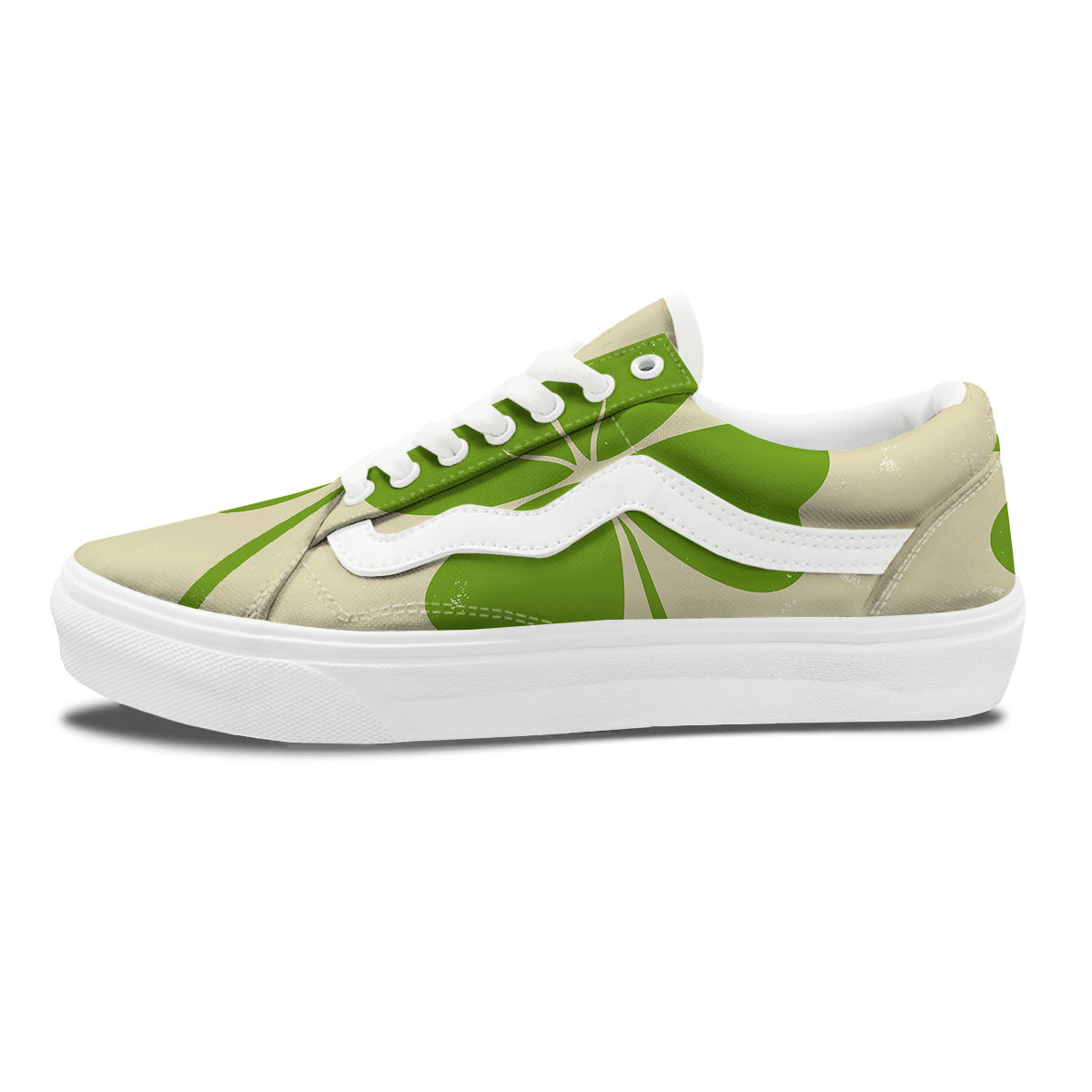 Four Leaf Clovers Irish Print Skate Shoes-grizzshop
