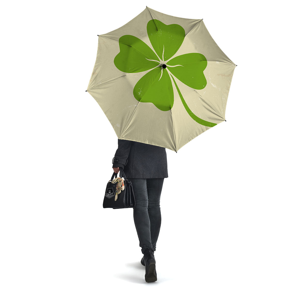 Four Leaf Clovers Irish Print Umbrella-grizzshop