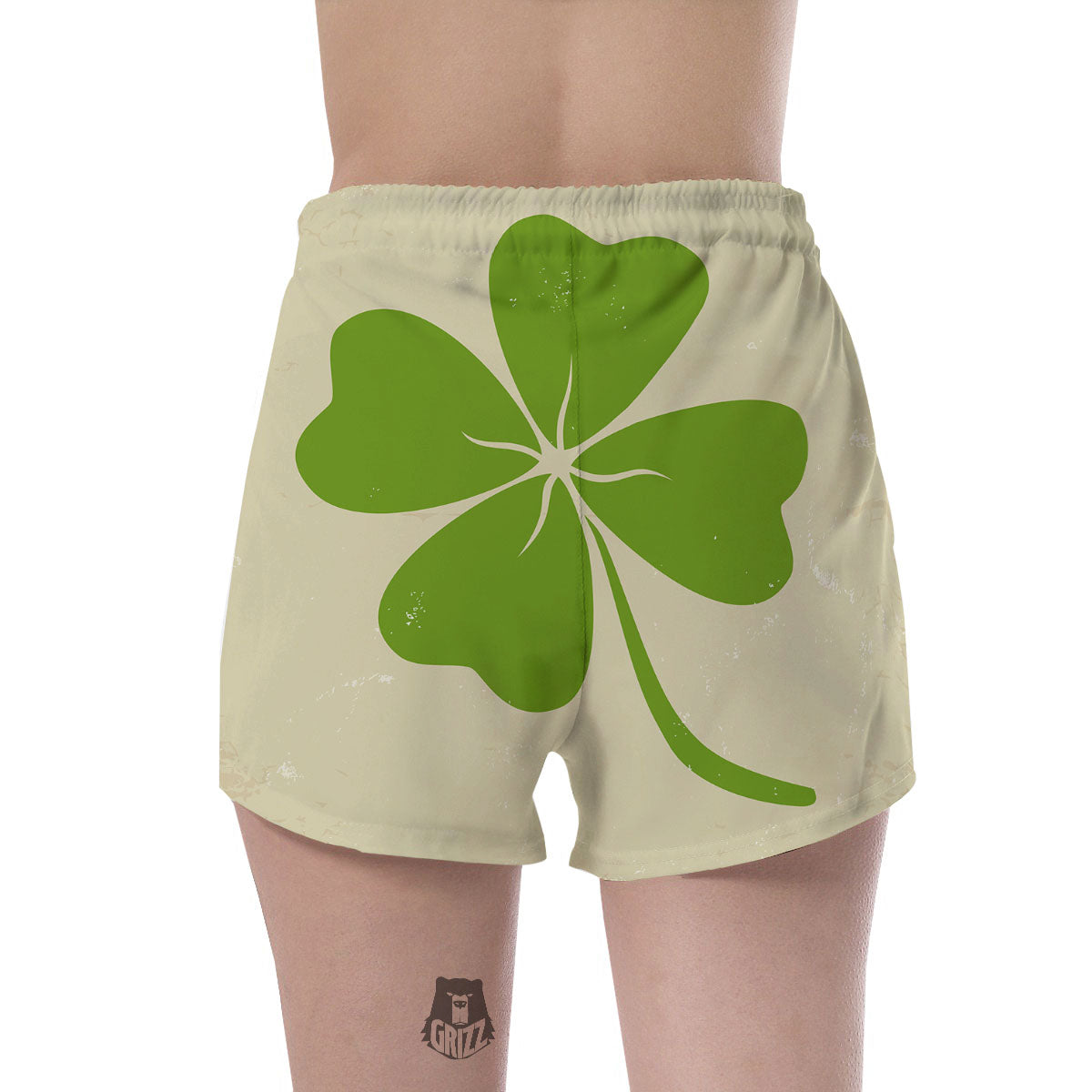 Four Leaf Clovers Irish Print Women's Shorts-grizzshop