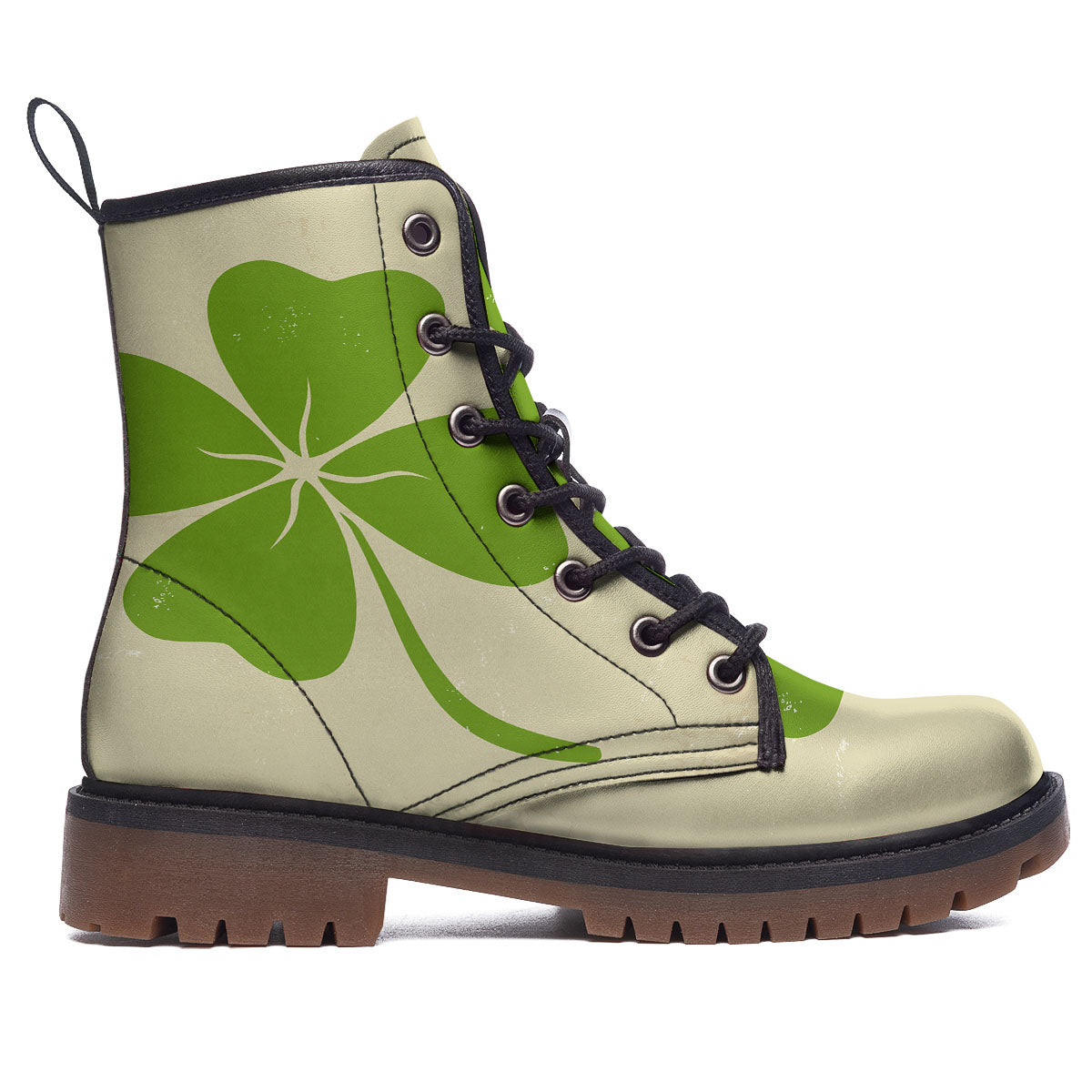 Four Leaf Clovers Irish Print Work Boots-grizzshop