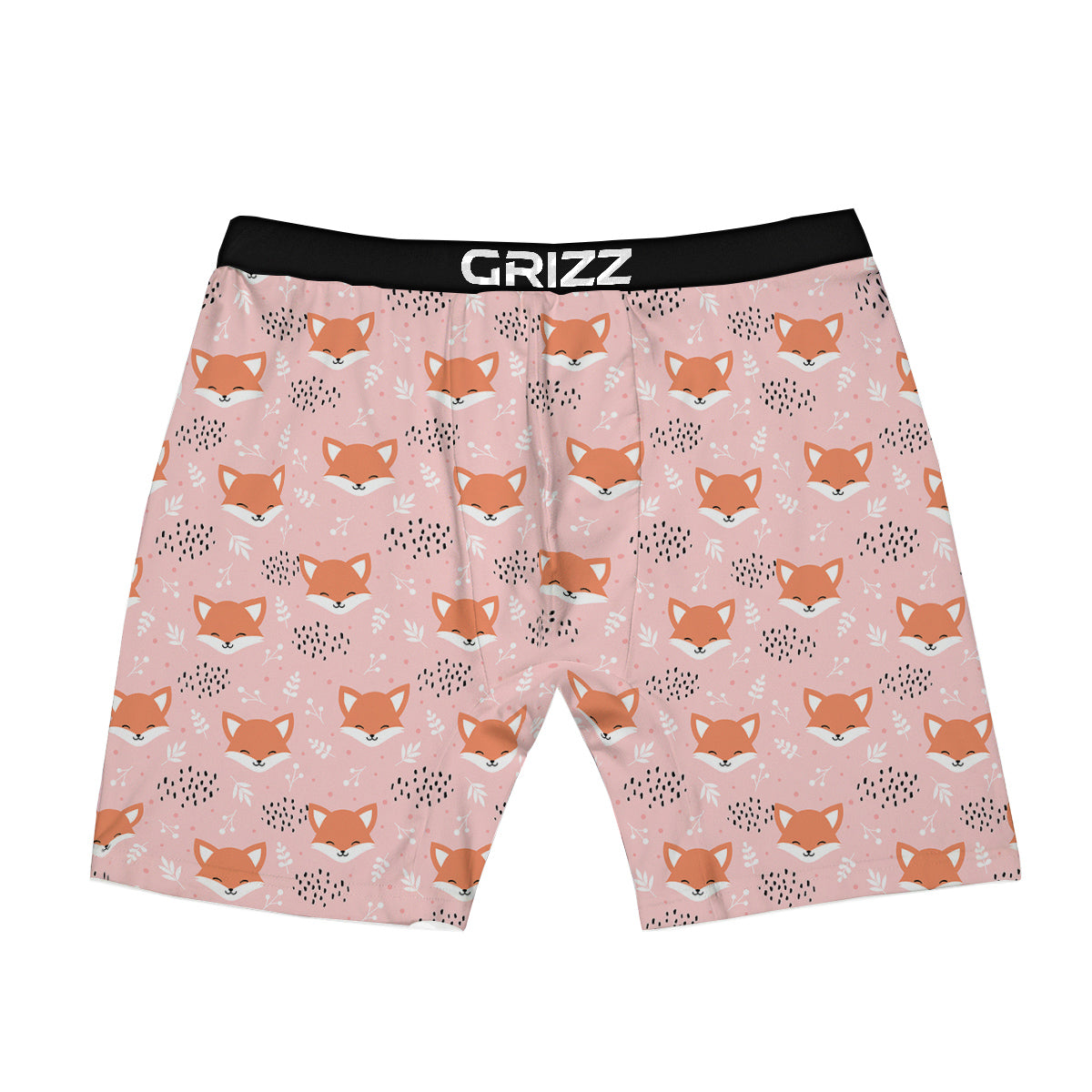 Fox Cute Print Pattern Boxer Briefs-grizzshop