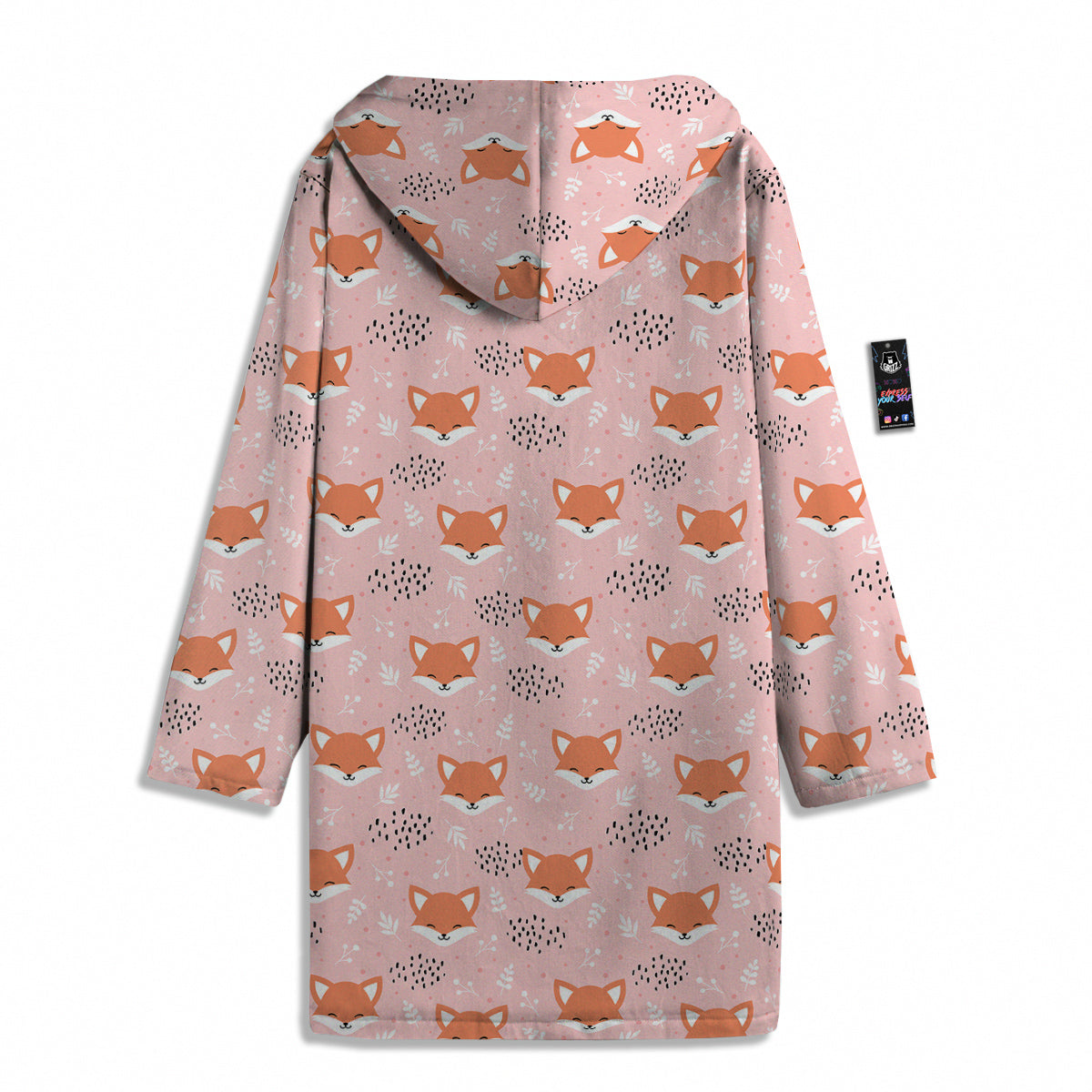 Fox Cute Print Pattern Men's Windbreaker Jacket-grizzshop