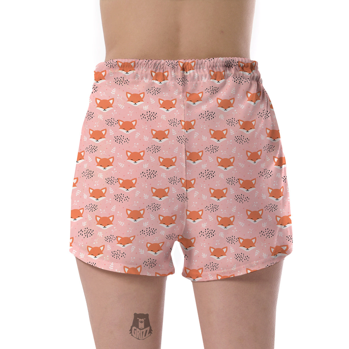 Fox Cute Print Pattern Women's Shorts-grizzshop