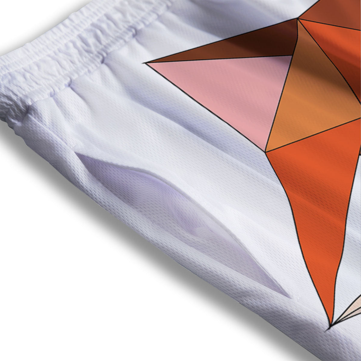 Fox Geometric Print Mesh Shorts