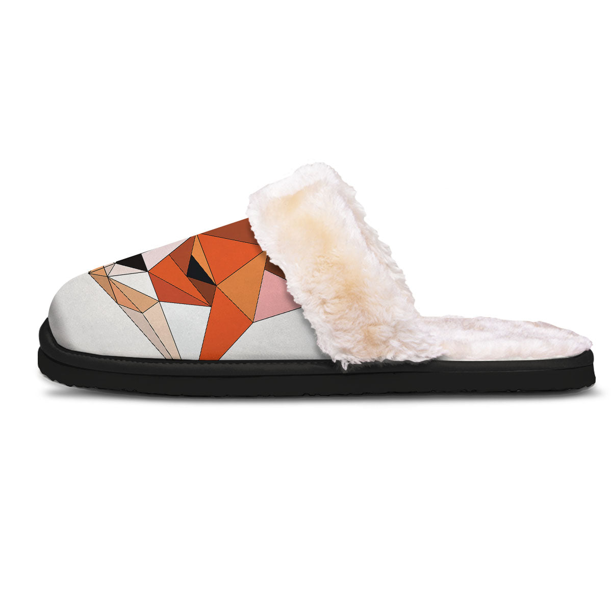 Fox Geometric Print Slippers-grizzshop