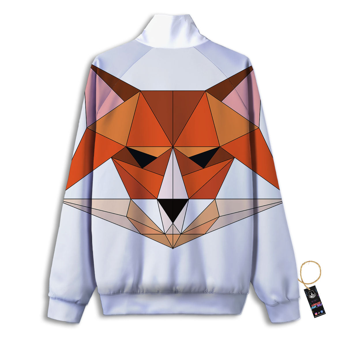 Fox Geometric Print Track Jacket-grizzshop