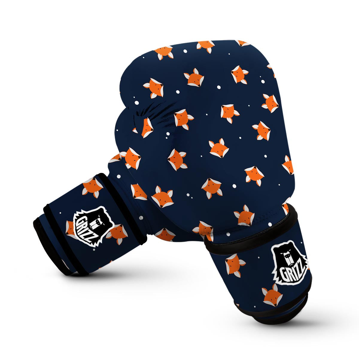Fox Pattern Print Boxing Gloves-grizzshop