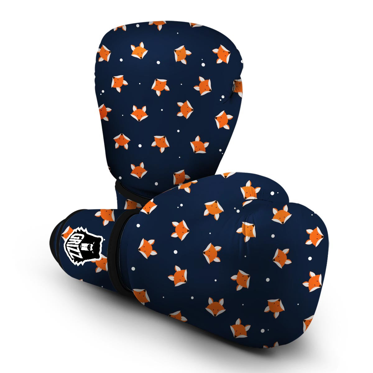 Fox Pattern Print Boxing Gloves-grizzshop