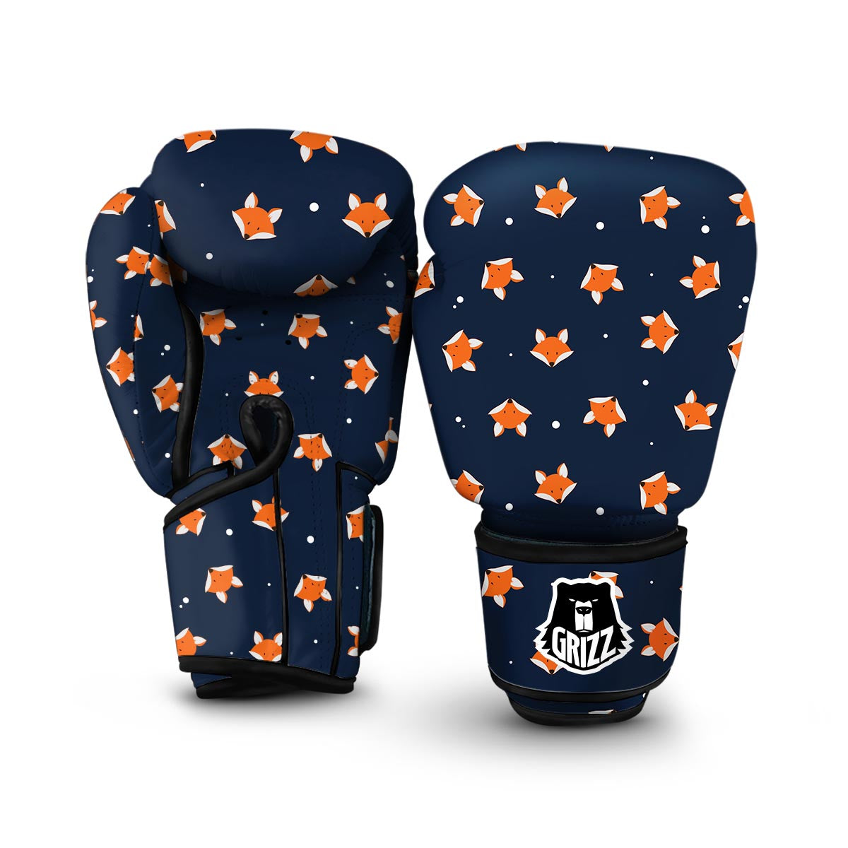 Fox Pattern Print Boxing Gloves-grizzshop