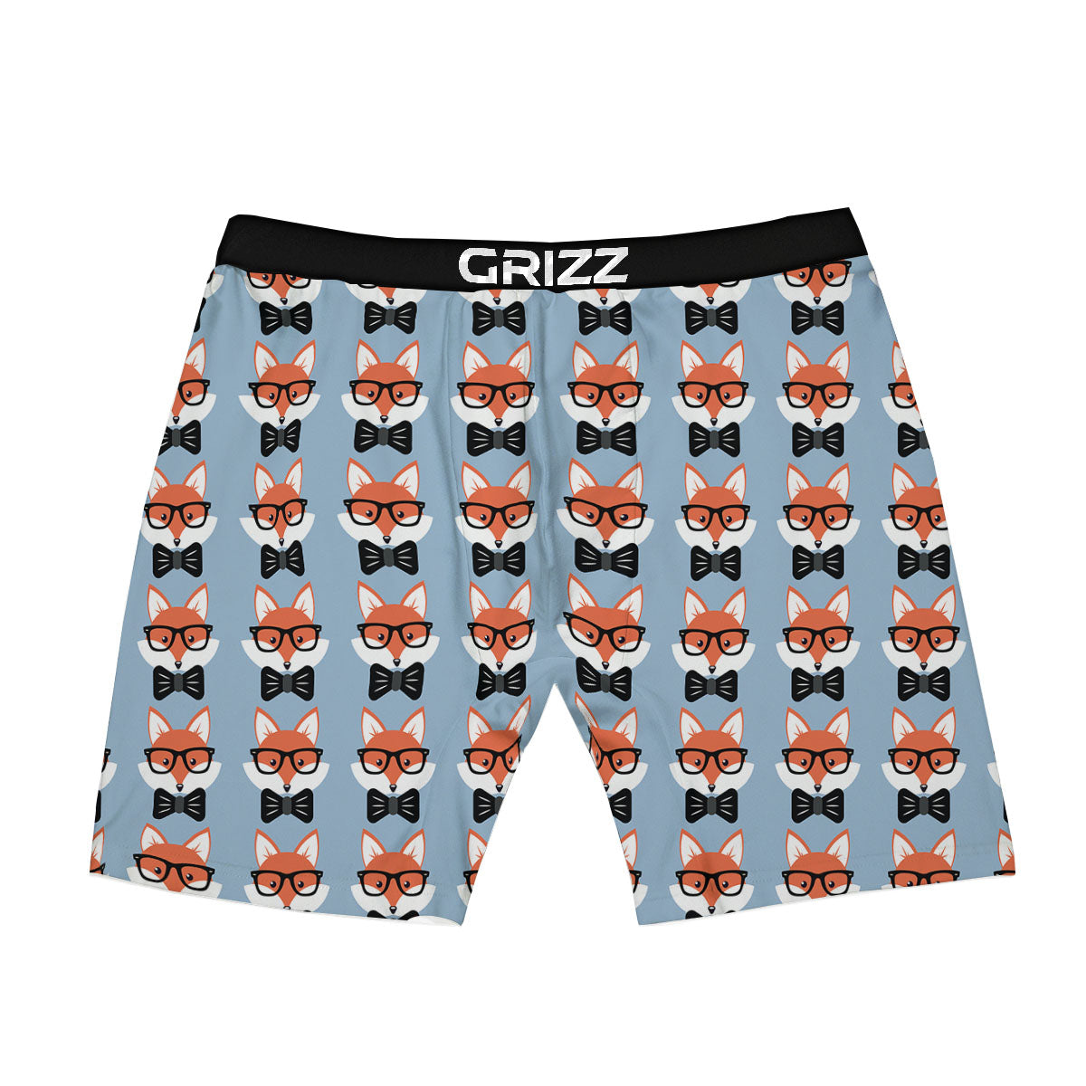 Fox With Glasses Print Pattern Boxer Briefs-grizzshop