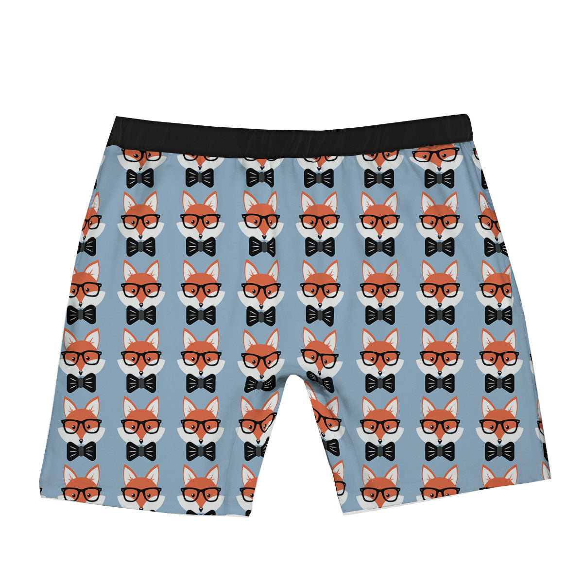 Fox With Glasses Print Pattern Boxer Briefs-grizzshop