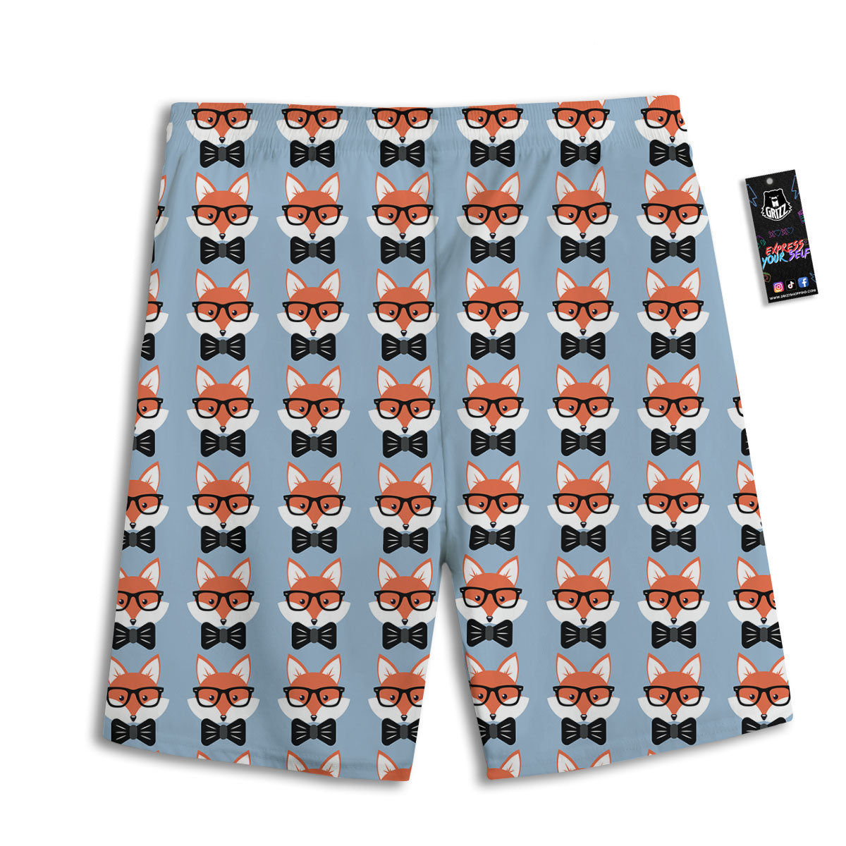 Ghost Halloween Print Pattern Men's Athletic Shorts