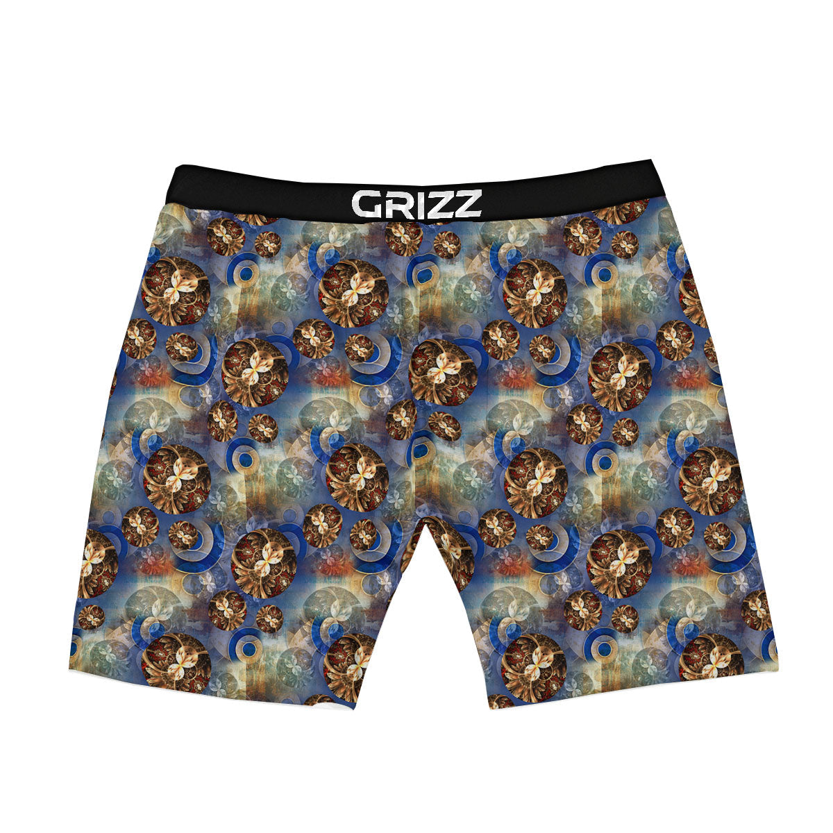 Fractal Abstract Print Boxer Briefs-grizzshop