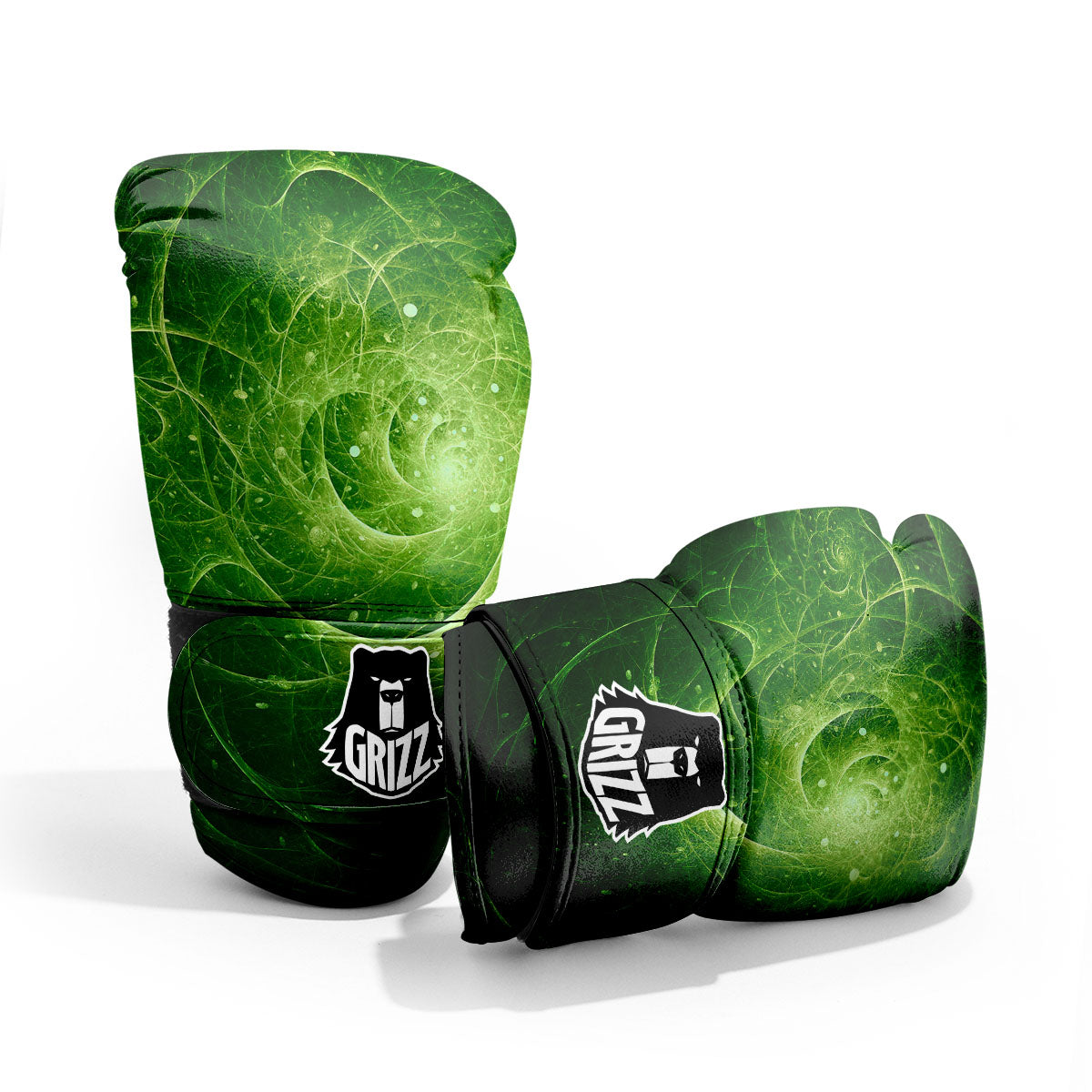 Fractal Green Print Pro Boxing Glove