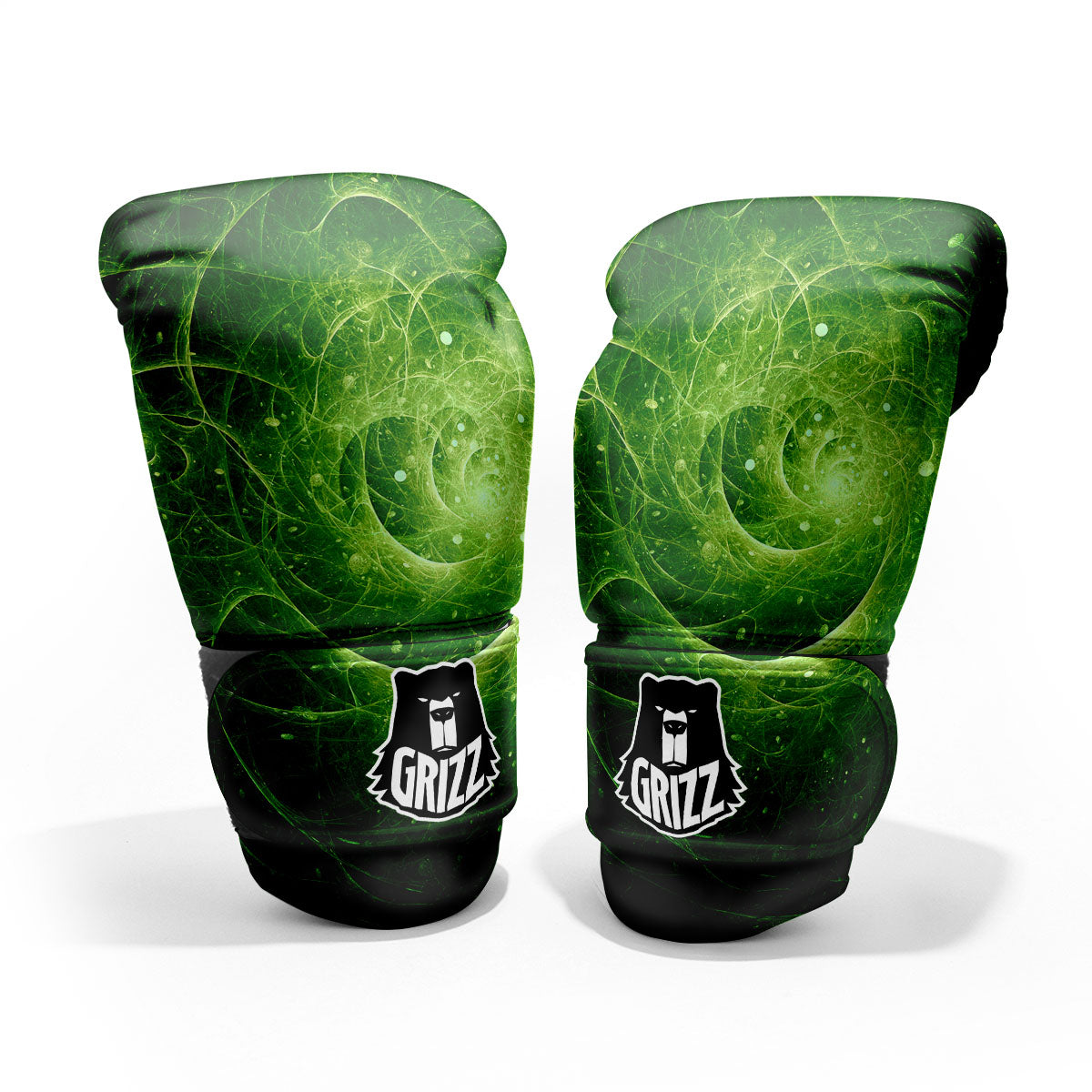 Fractal Green Print Pro Boxing Glove