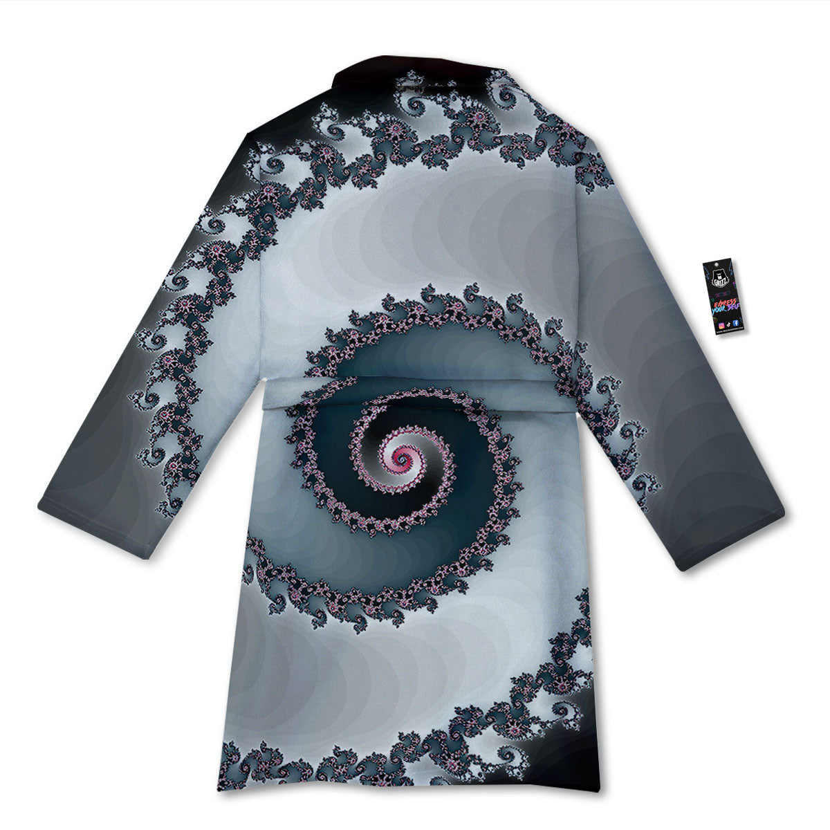 Fractal Infinite Print Bathrobe-grizzshop