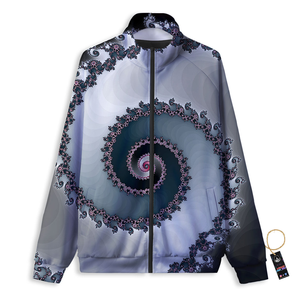 Fractal Infinite Print Track Jacket-grizzshop