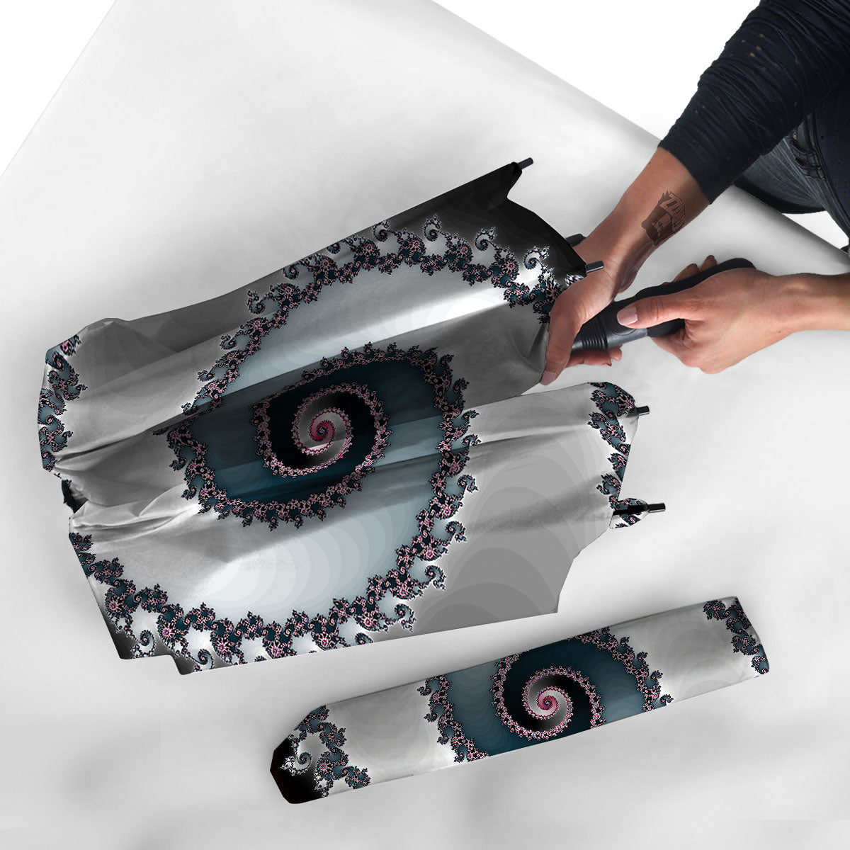 Fractal Infinite Print Umbrella-grizzshop