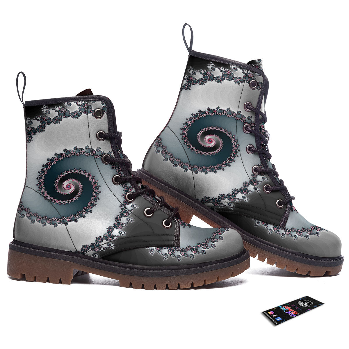 Fractal Infinite Print Work Boots-grizzshop