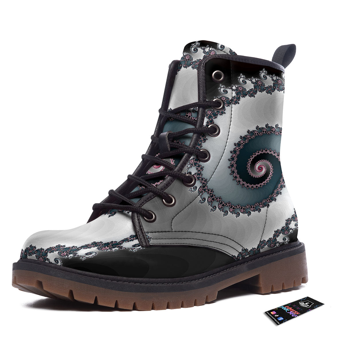 Fractal Infinite Print Work Boots-grizzshop