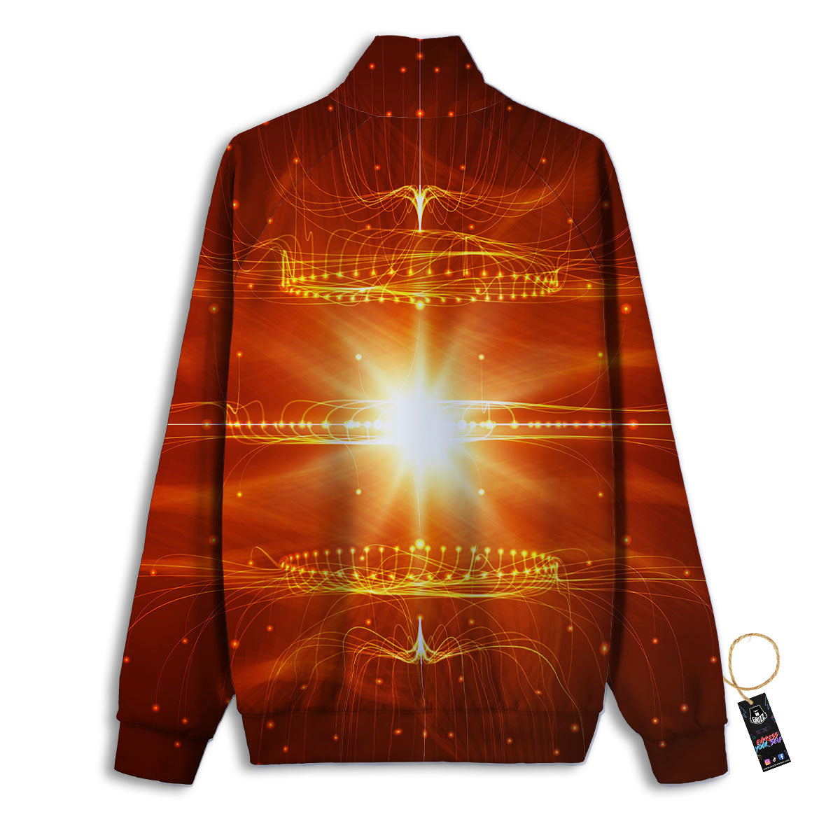 Fractal Light Print Track Jacket-grizzshop