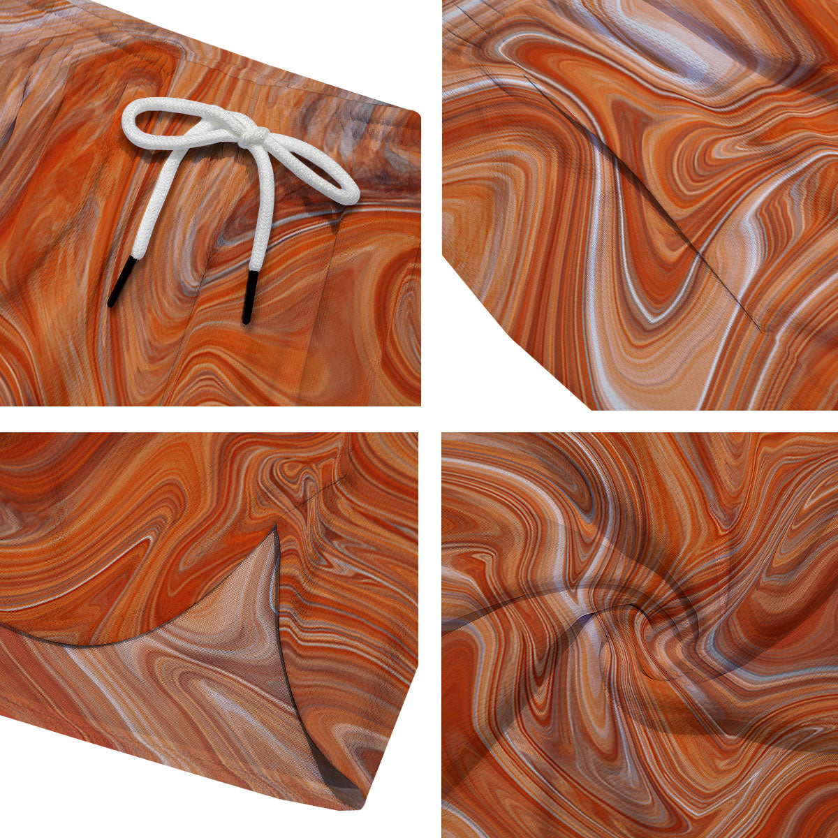 Fractal Psychedelic Trippy Print Men's Running Shorts-grizzshop