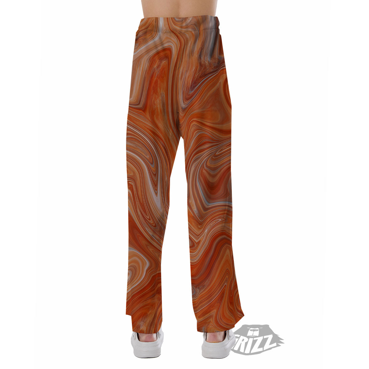 Fractal Psychedelic Trippy Print Pajama Pants-grizzshop