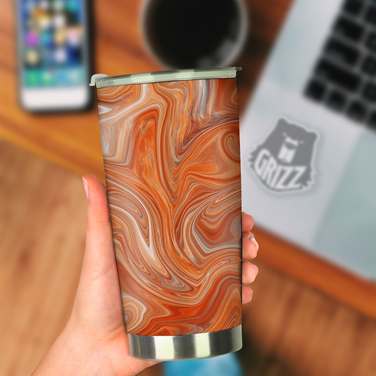 Fractal Psychedelic Trippy Print Tumbler-grizzshop