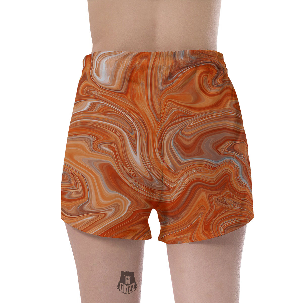 Fractal Psychedelic Trippy Print Women's Shorts-grizzshop
