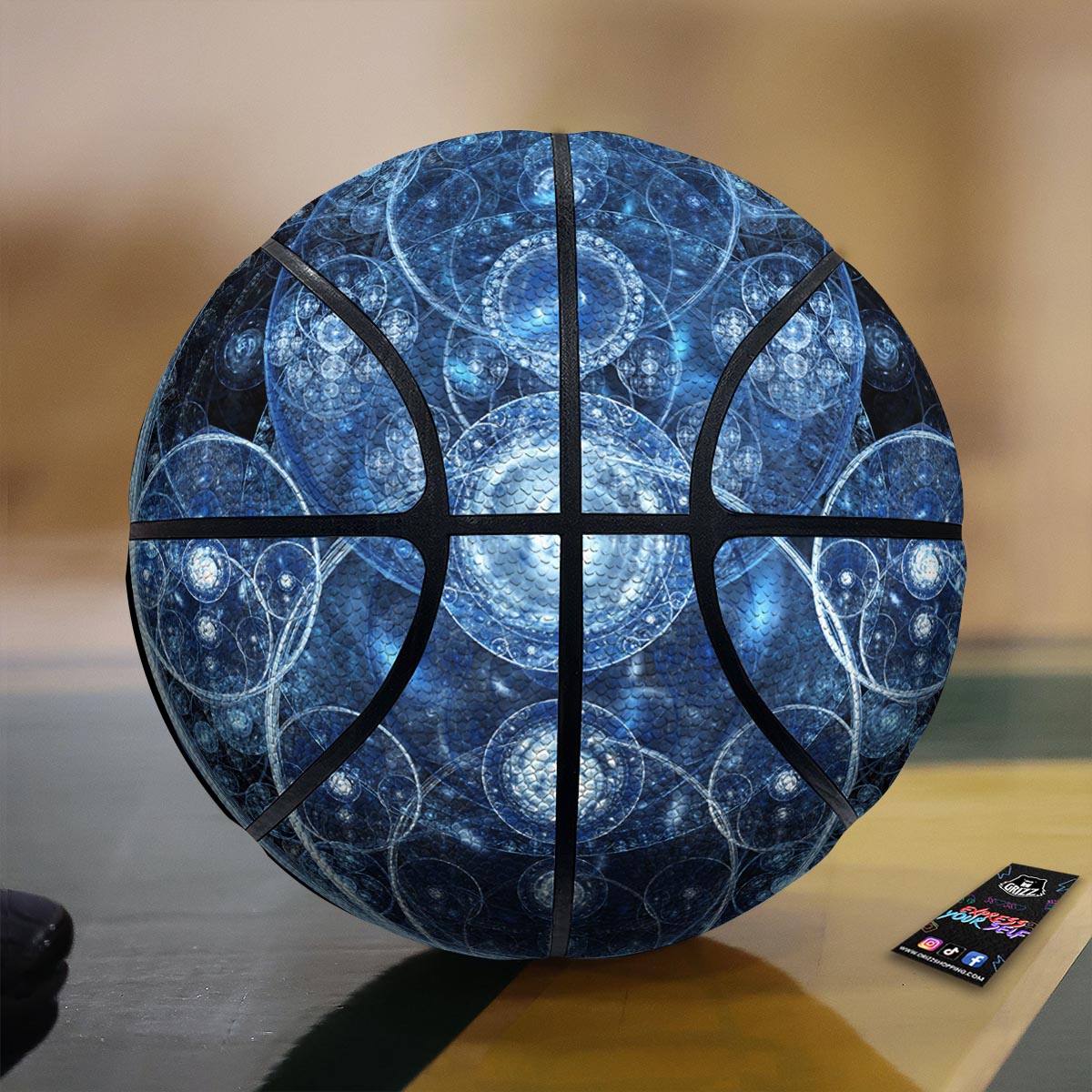 Fractal Steampunk Print Basketball