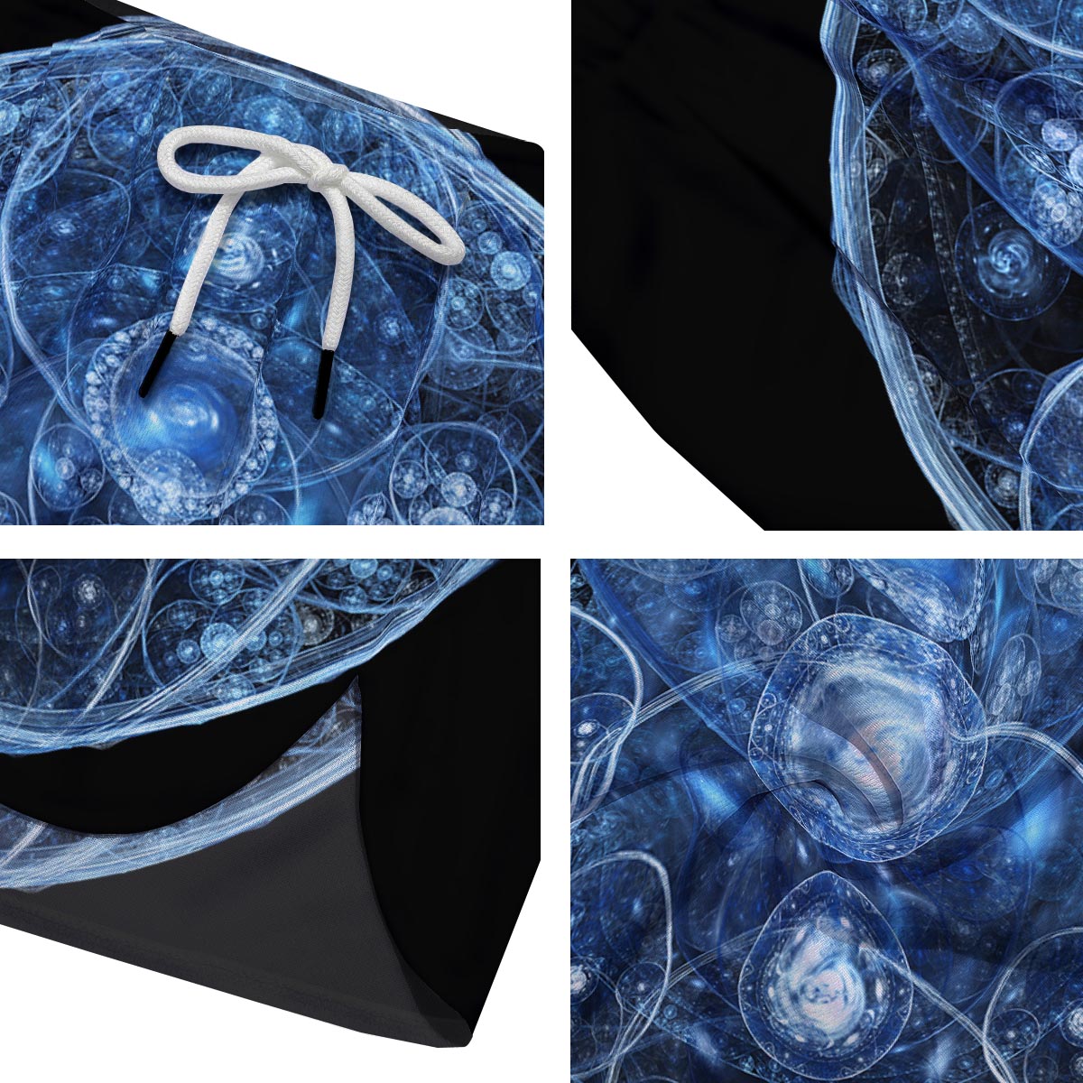Fractal Steampunk Print Men's Running Shorts-grizzshop
