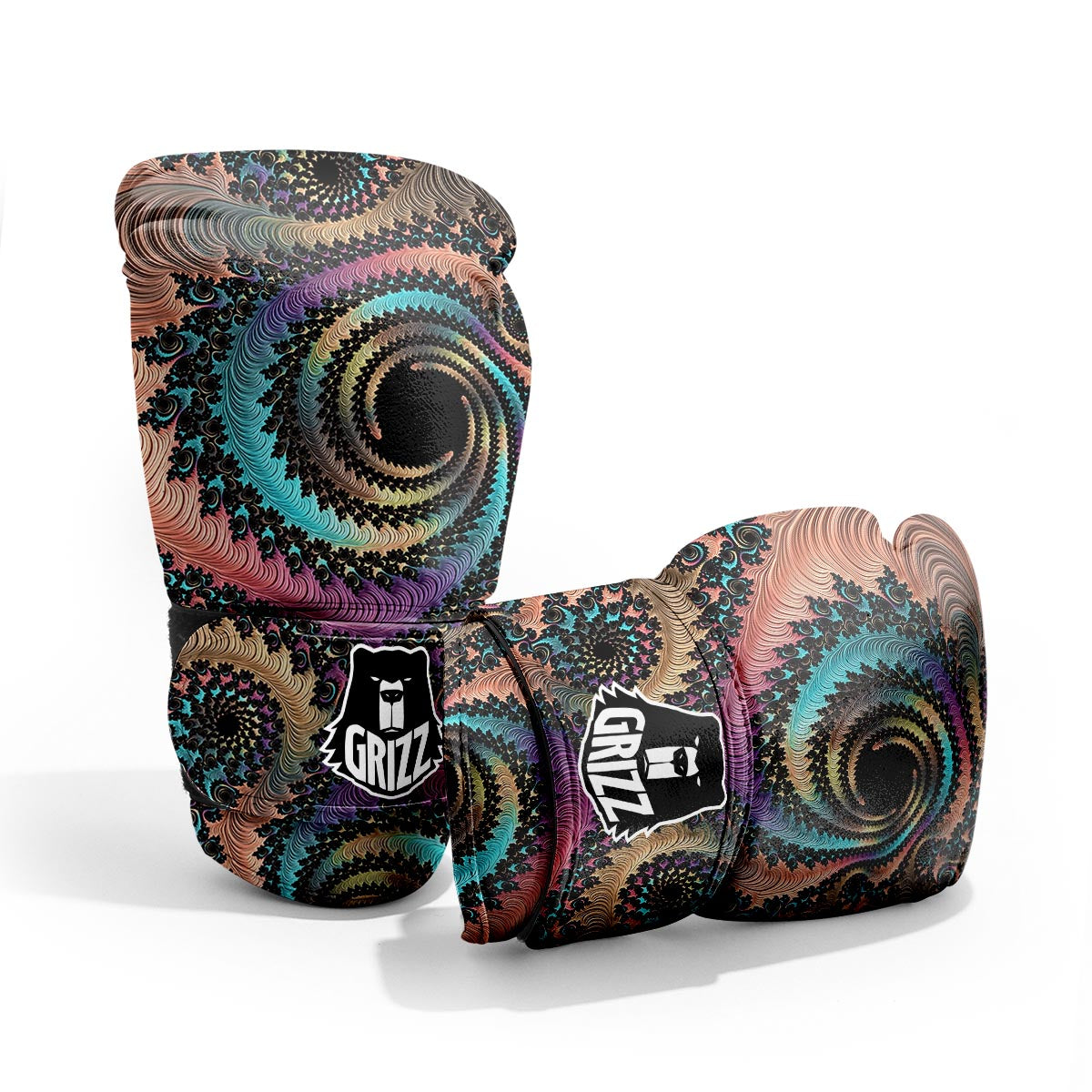 Fractal Trippy Print Pro Boxing Glove