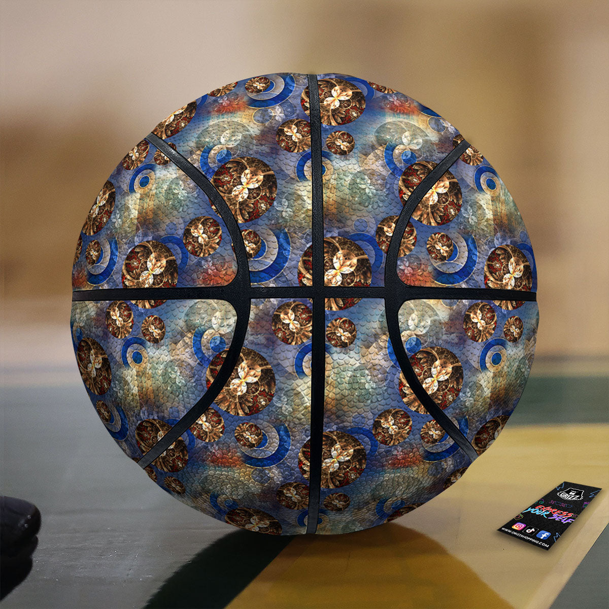 Fractal Abstract Print Basketball