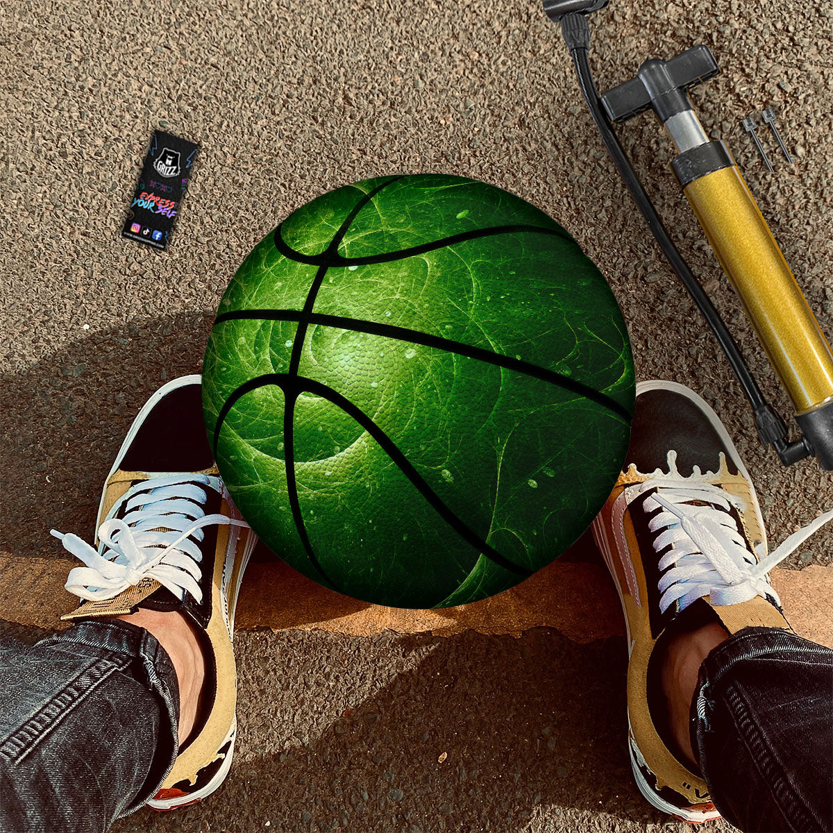 Ghost Happy Halloween Print Pattern Basketball