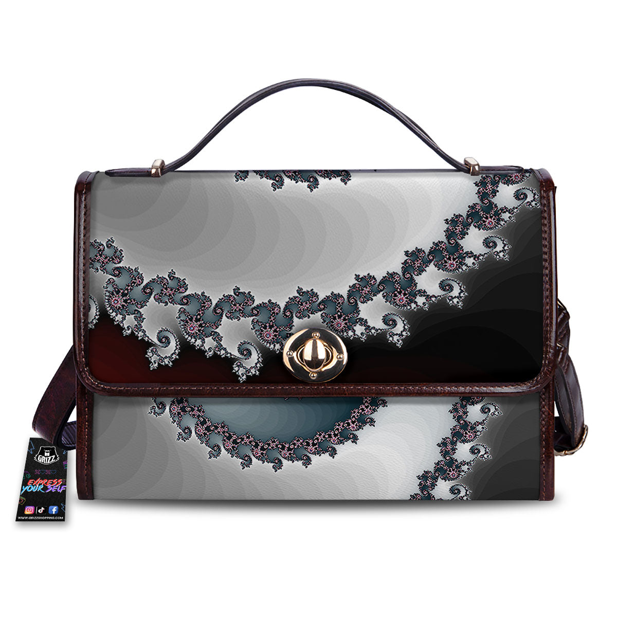 Fractal Infinite Print Women's Satchel Bag