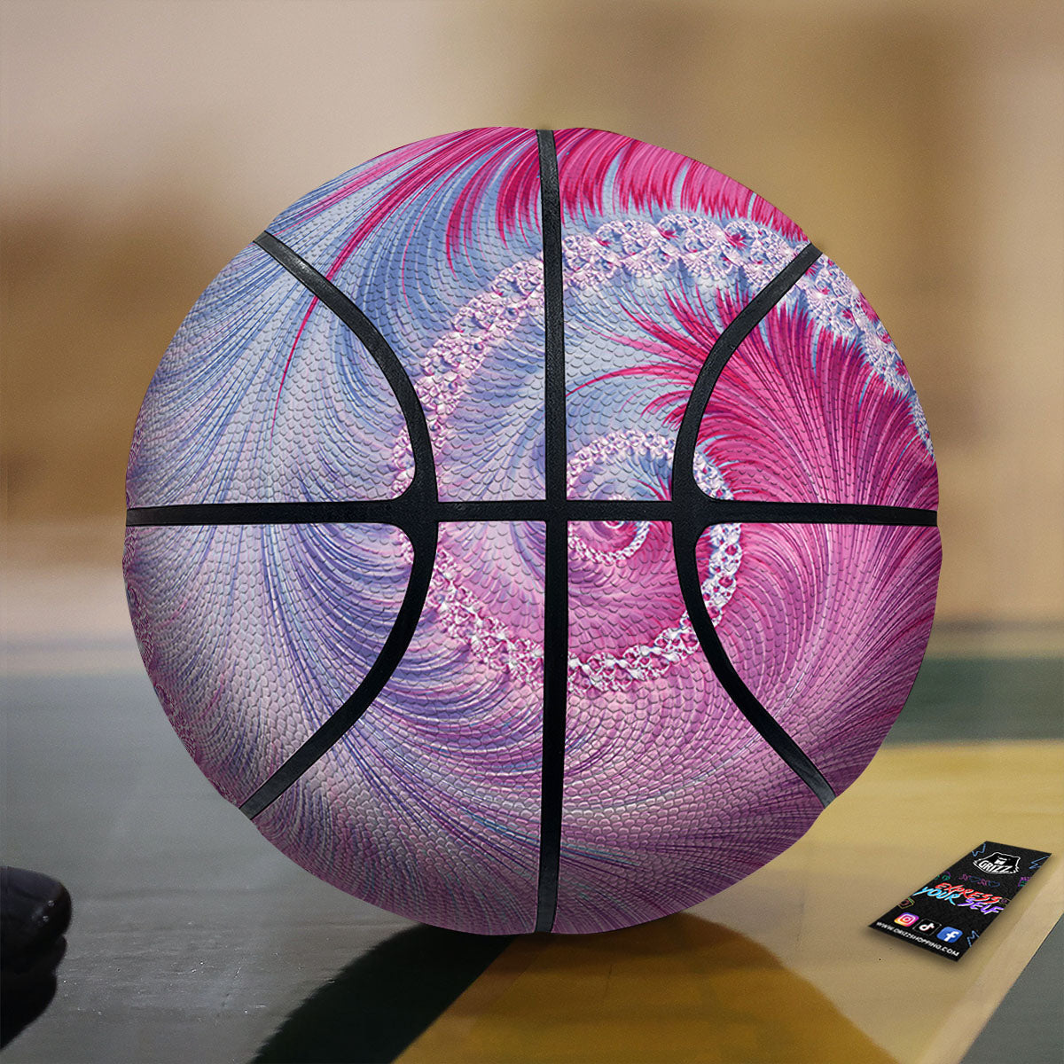 Flowers Hawaii Tropical Print Pattern Basketball