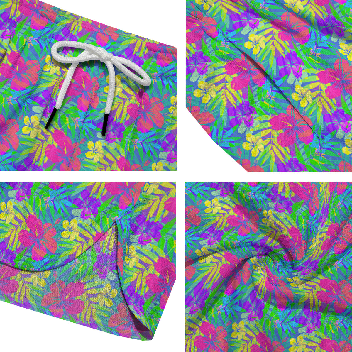 Frangipani Colorful Print Pattern Men's Running Shorts-grizzshop