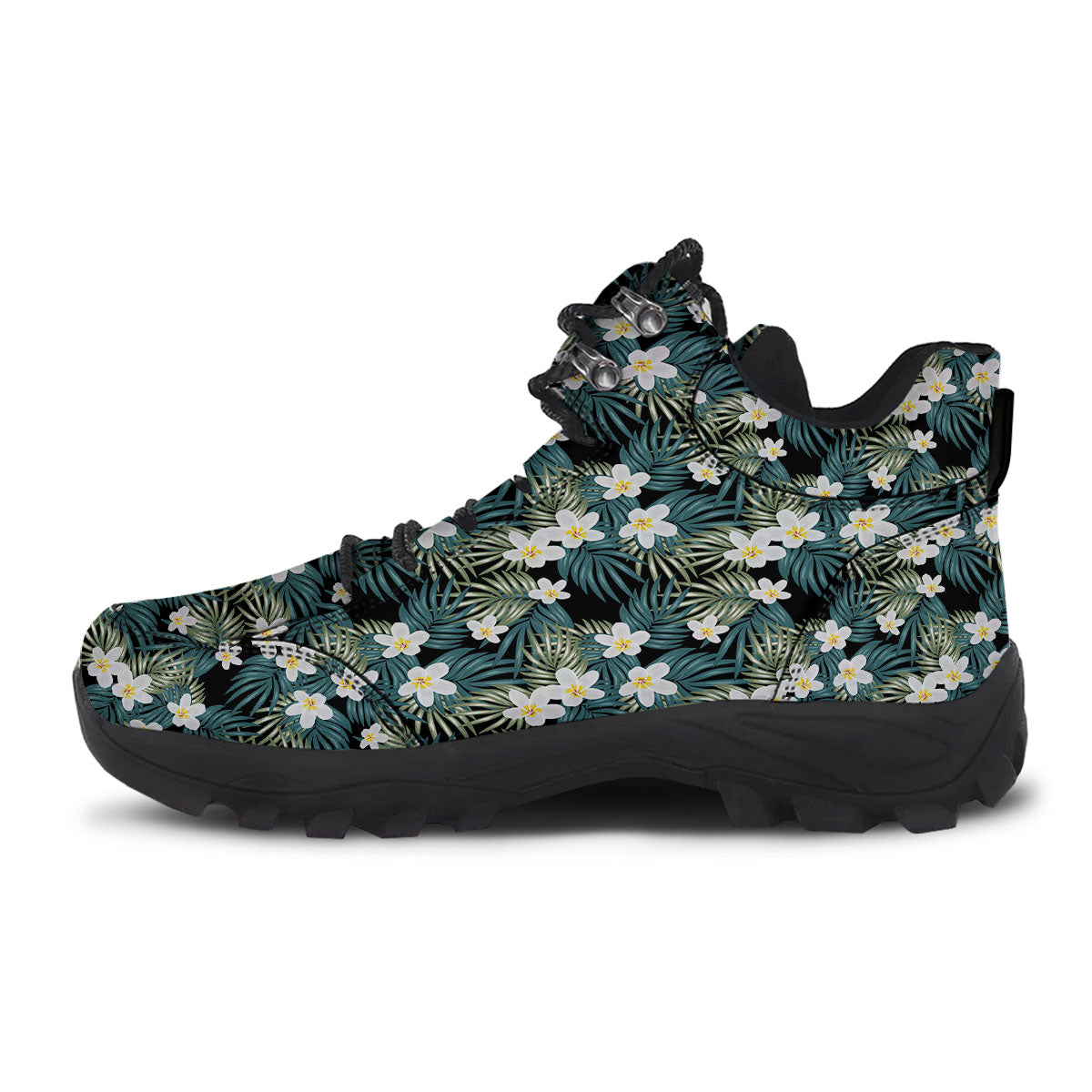 Frangipani Flower Print Pattern Hiking Shoes-grizzshop