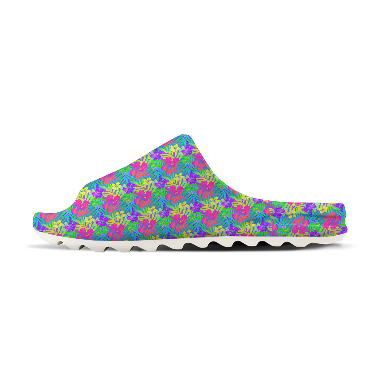 Frangipani Colorful Print Pattern Sandals-grizzshop