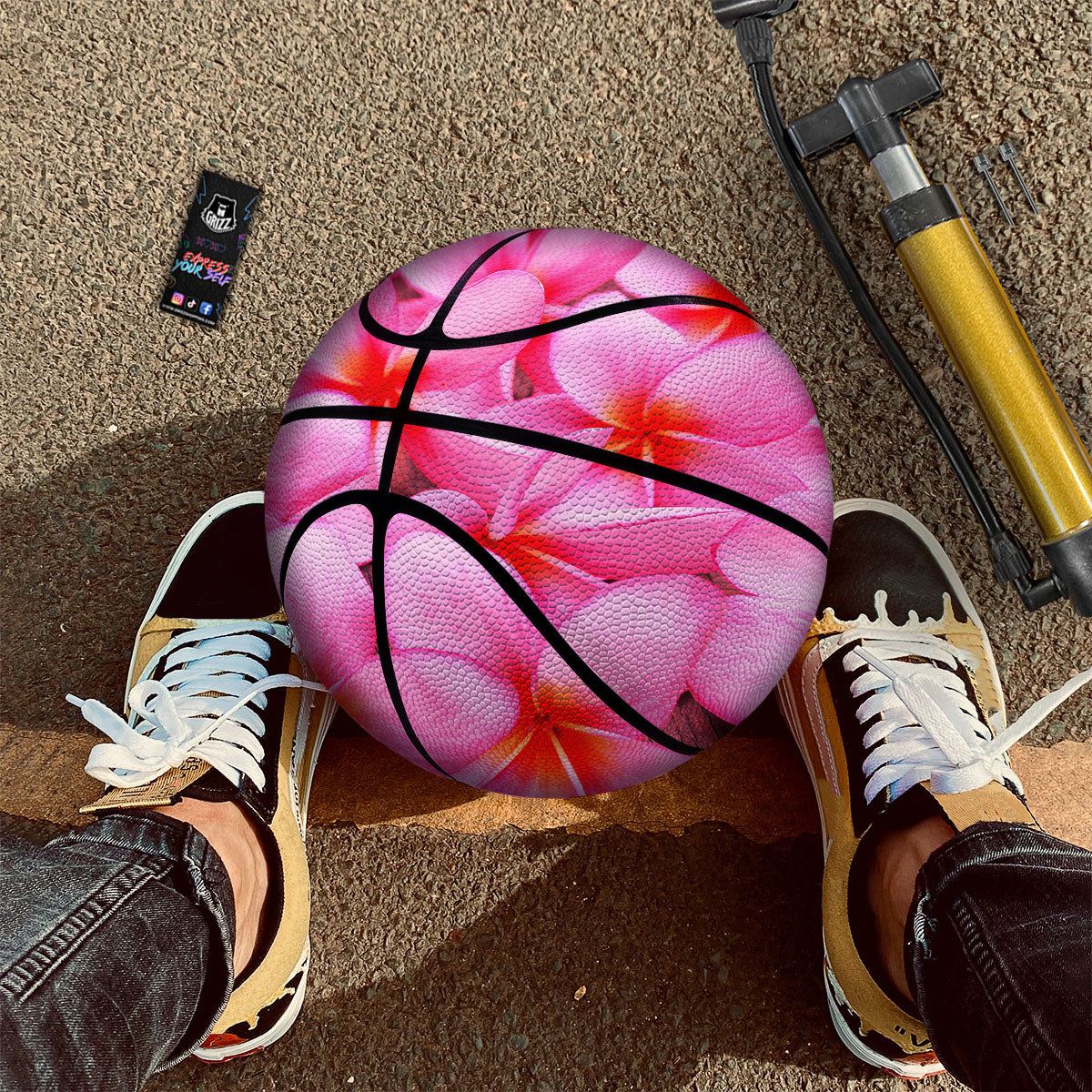 Flowers Tropical Print Pattern Basketball