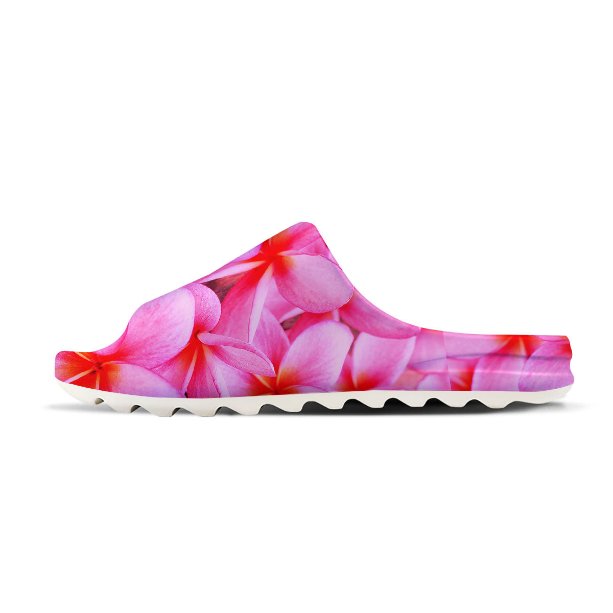 Frangipani Flower Pink Print Sandals-grizzshop