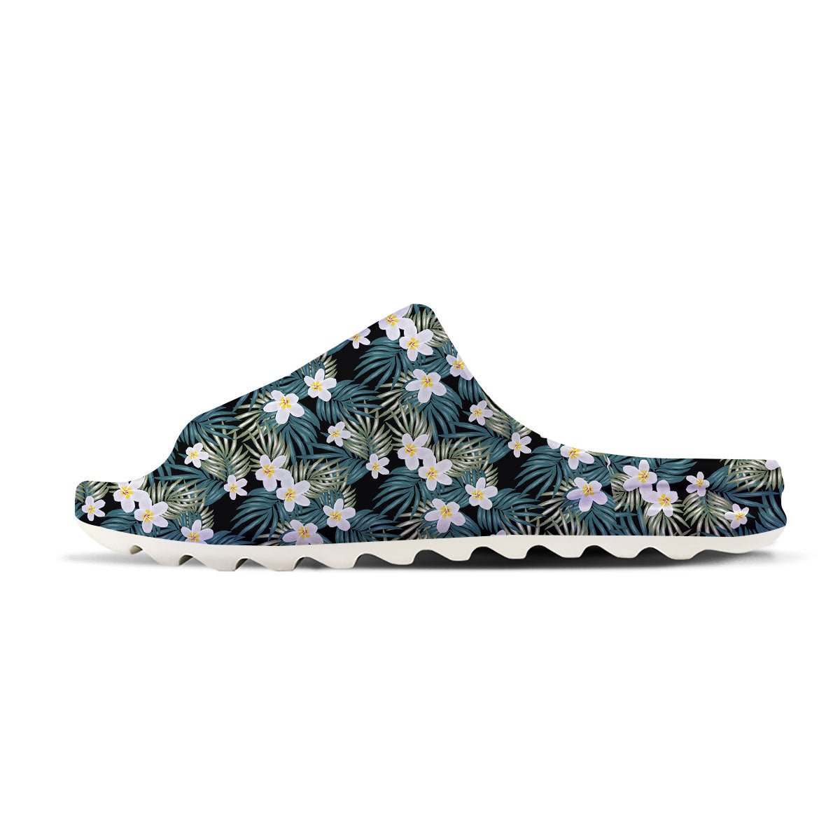 Frangipani Flower Print Pattern Sandals-grizzshop