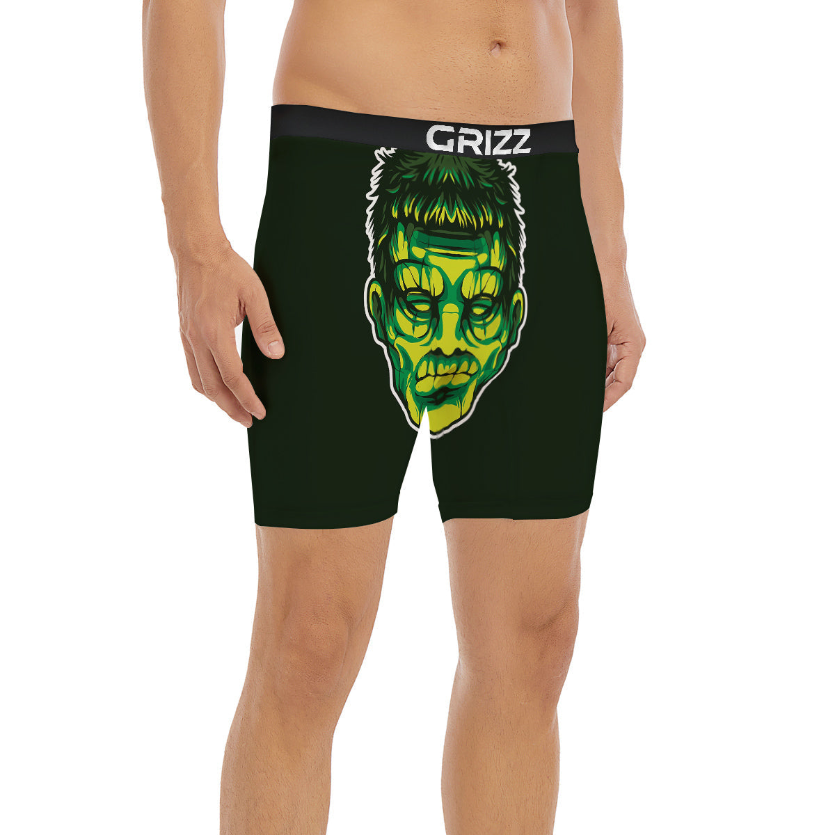 Frankenstein Cartoon Print Boxer Briefs-grizzshop