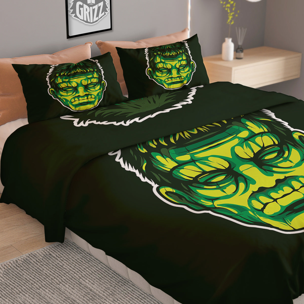 French Bulldog Wearing Glasses Print Duvet Cover Bedding Set