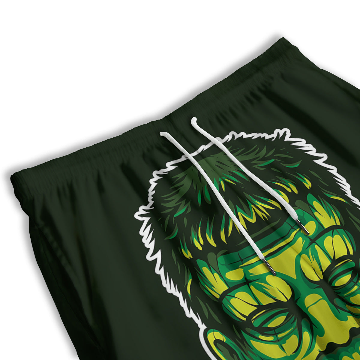 Frankenstein Cartoon Print Men's Athletic Shorts