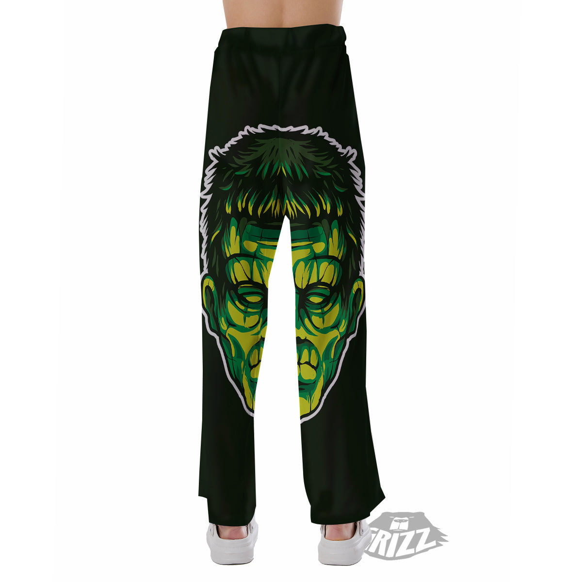 Frankenstein Cartoon Print Pajama Pants-grizzshop