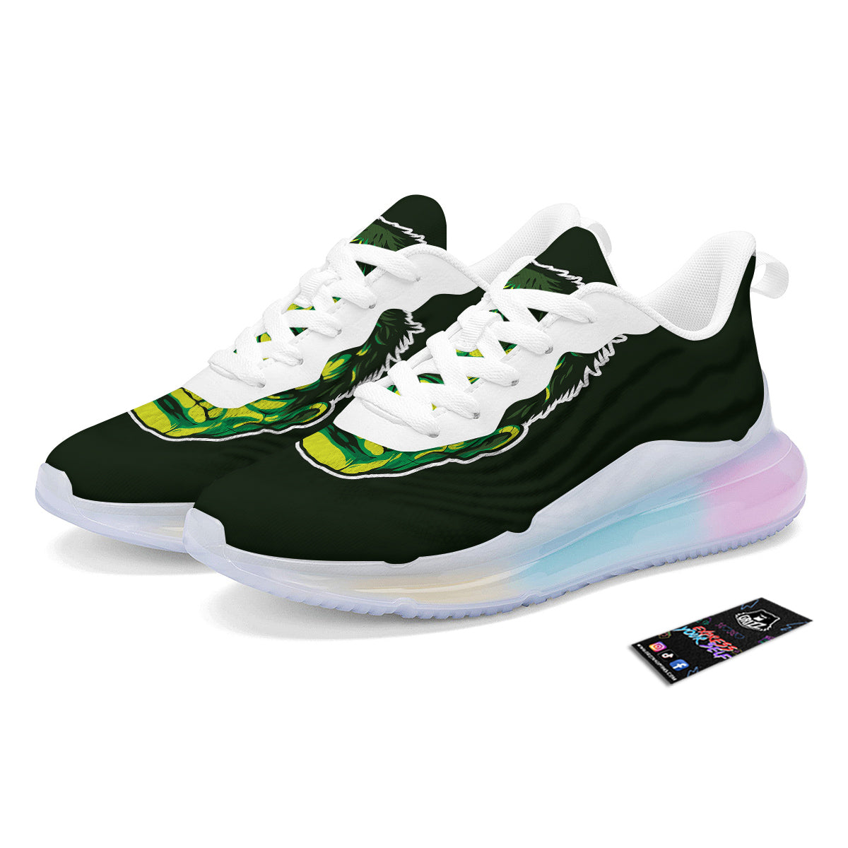 Frankenstein Cartoon Print Running Sneakers-grizzshop